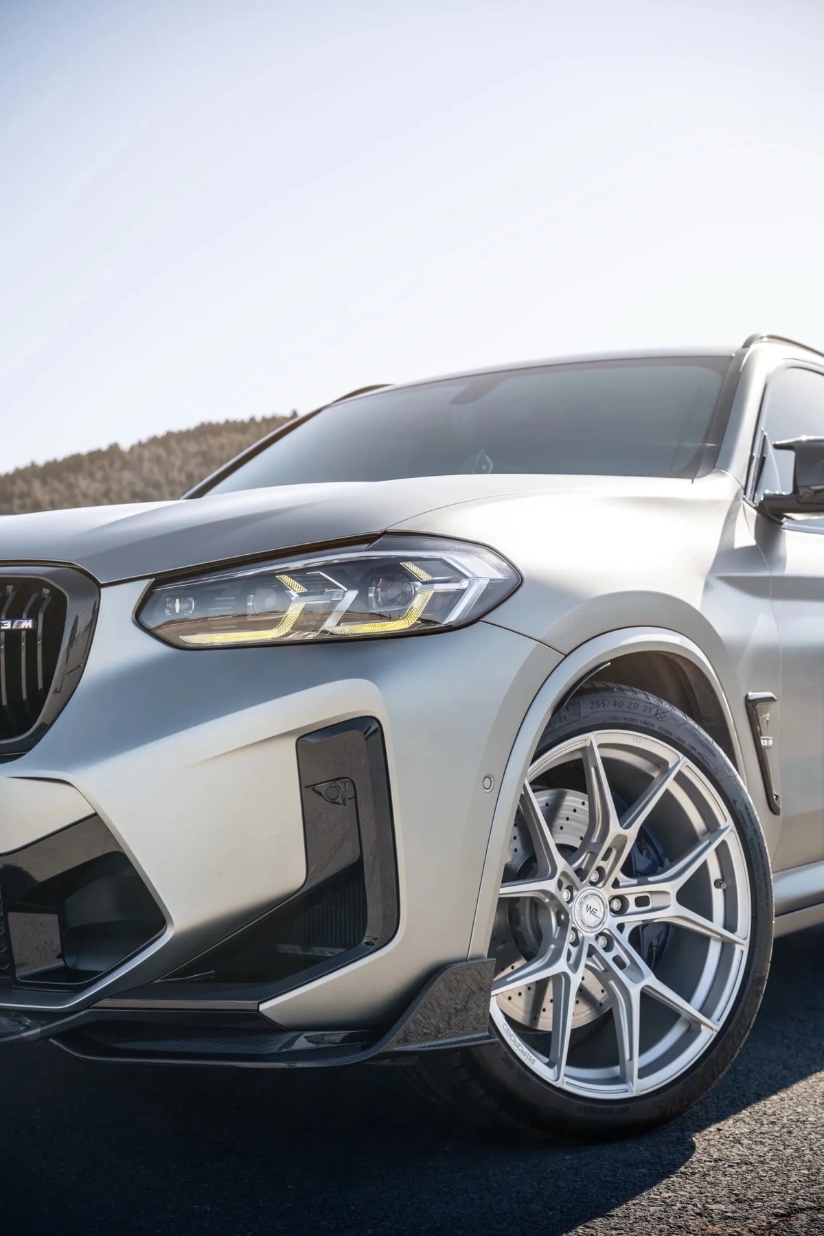 SOOQOO - BMW X3M F97 LCI DRY CARBON FIBRE FRONT LIP - Aero Carbon UK