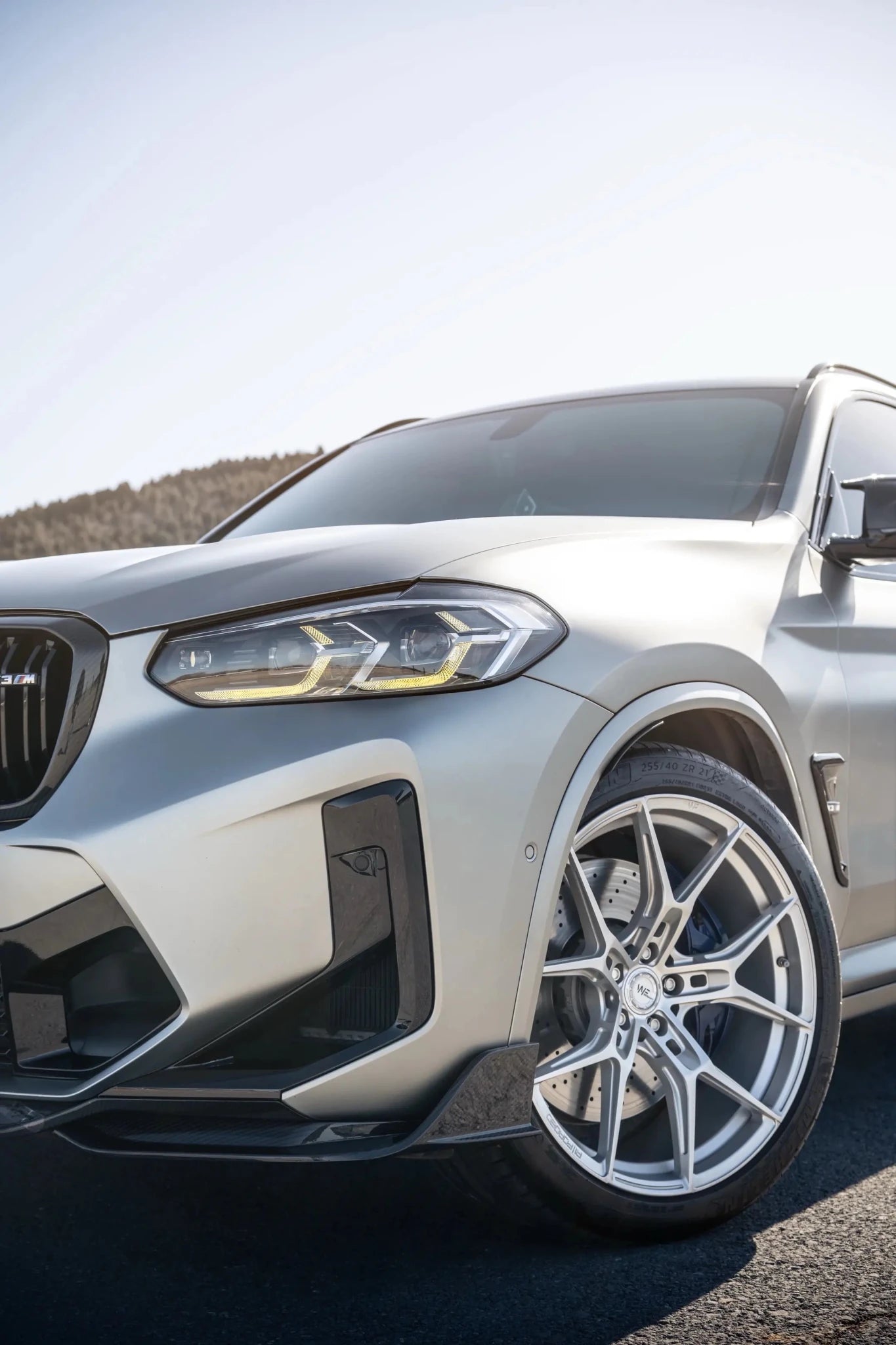 SOOQOO - BMW X3M F97 LCI DRY CARBON FIBRE FRONT LIP - Aero Carbon UK