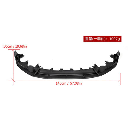 SOOQOO - BMW X4 G02 DRY CARBON FIBER FRONT LIP V1 - Aero Carbon UK