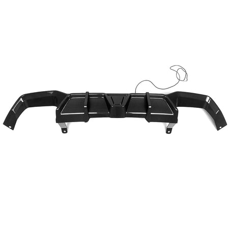 SOOQOO - BMW X4 G02 DRY CARBON FIBER REAR LED DIFFUSER - Aero Carbon UK