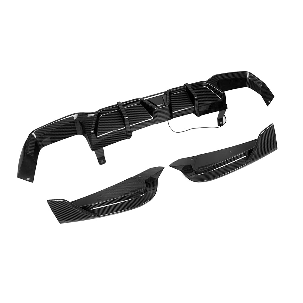 SOOQOO - BMW X4 G02 DRY CARBON FIBER REAR LED DIFFUSER - Aero Carbon UK