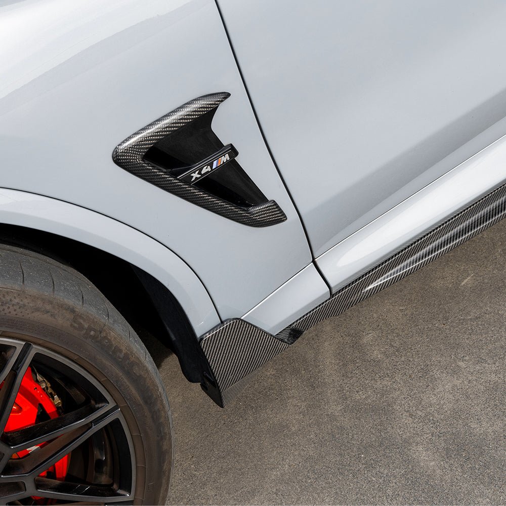 SOOQOO - BMW X4 G02 DRY CARBON FIBER SIDE SKIRTS V2 - Aero Carbon UK