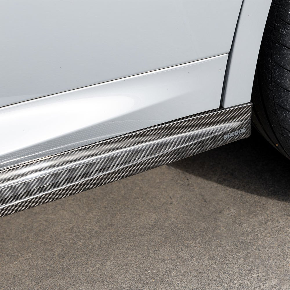 SOOQOO - BMW X4 G02 DRY CARBON FIBER SIDE SKIRTS V2 - Aero Carbon UK