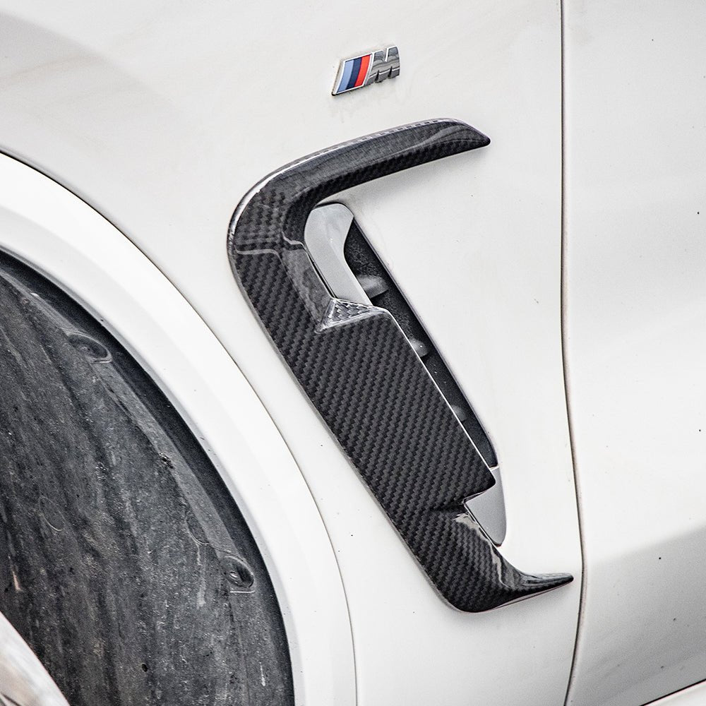 SOOQOO - BMW X4 G02 LCI DRY CARBON FIBER SIDE FENDER TRIM - Aero Carbon UK
