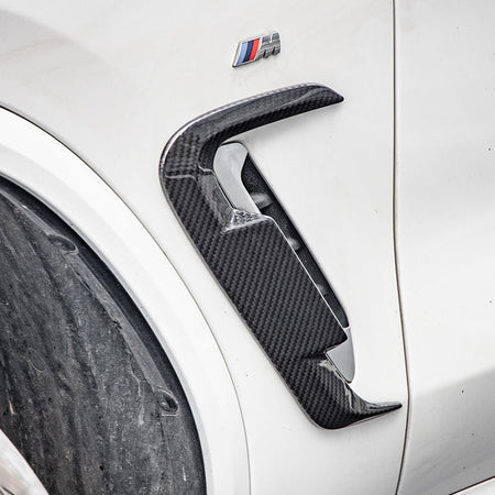 SOOQOO - BMW X4 G02 LCI DRY CARBON FIBER SIDE FENDER TRIM - Aero Carbon UK