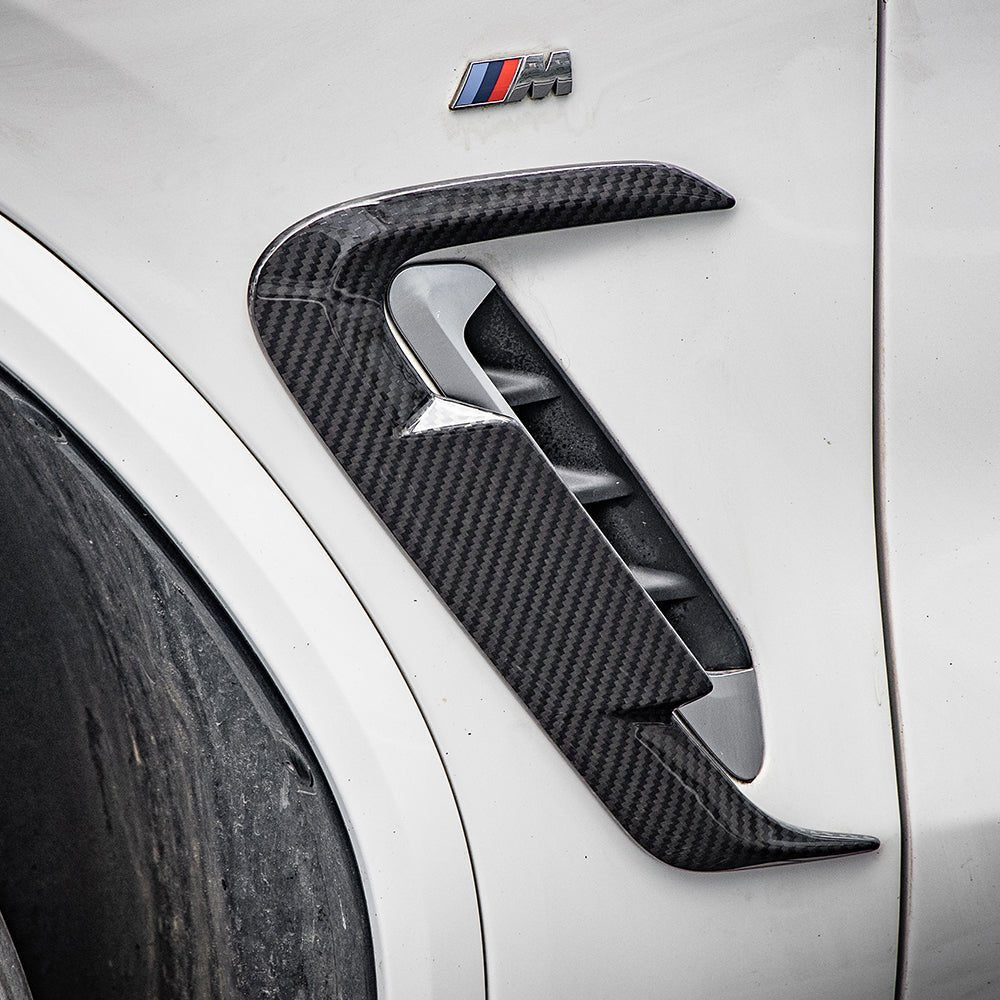 SOOQOO - BMW X4 G02 LCI DRY CARBON FIBER SIDE FENDER TRIM - Aero Carbon UK