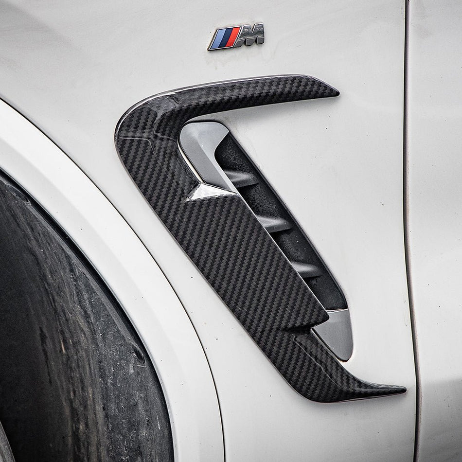 SOOQOO - BMW X4 G02 LCI DRY CARBON FIBER SIDE FENDER TRIM - Aero Carbon UK