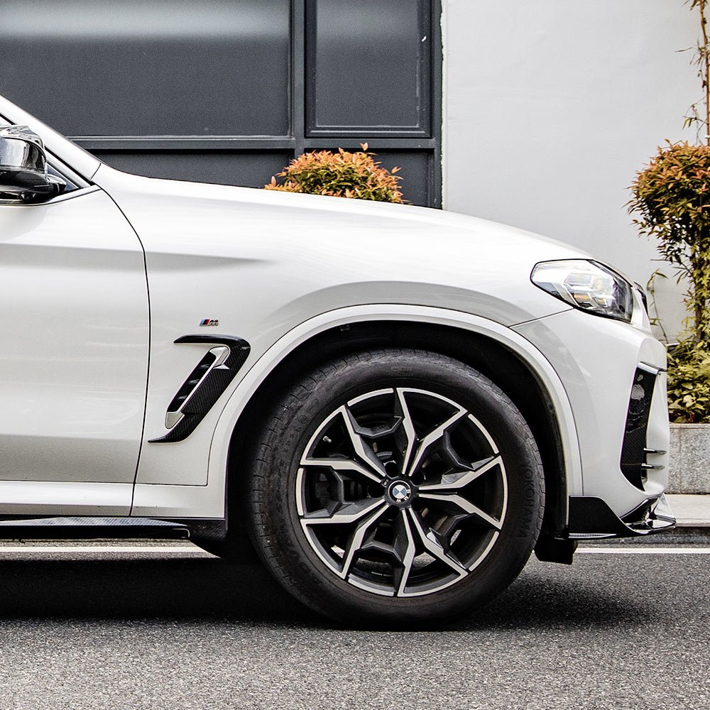 SOOQOO - BMW X4 G02 LCI DRY CARBON FIBER SIDE FENDER TRIM - Aero Carbon UK