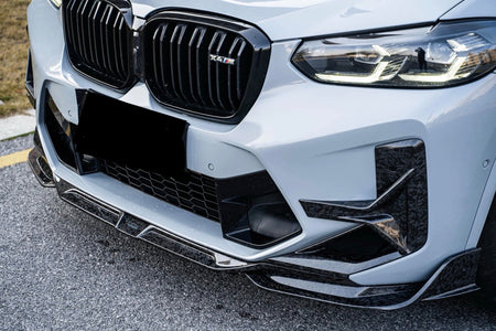 SOOQOO - BMW X4M F98 LCI DRY CARBON FIBRE FRONT LIP - Aero Carbon UK