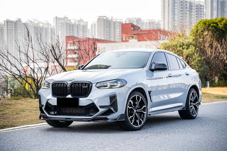 SOOQOO - BMW X4M F98 LCI DRY CARBON FIBRE FRONT LIP - Aero Carbon UK