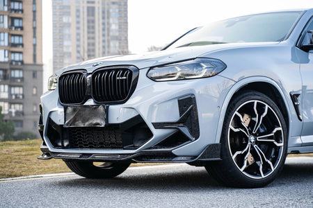 SOOQOO - BMW X4M F98 LCI DRY CARBON FIBRE FRONT LIP - Aero Carbon UK