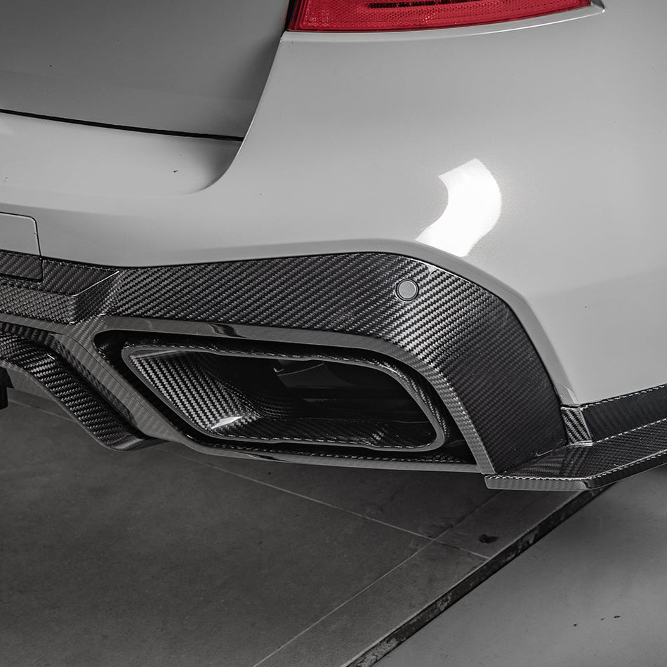 SOOQOO - BMW X5 G05 DRY CARBON FIBRE EXHAUST TIPS - Aero Carbon UK