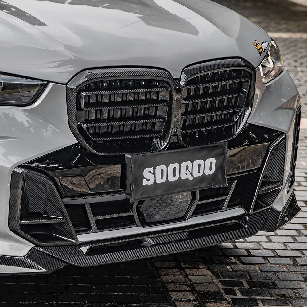 SOOQOO - BMW X5 G05 LCI CARBON FIBRE FRONT LIP V2 - Aero Carbon UK