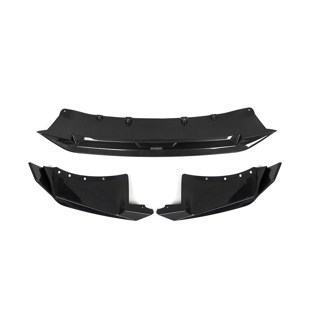 SOOQOO - BMW X5 G05 LCI CARBON FIBRE FRONT LIP V2 - Aero Carbon UK