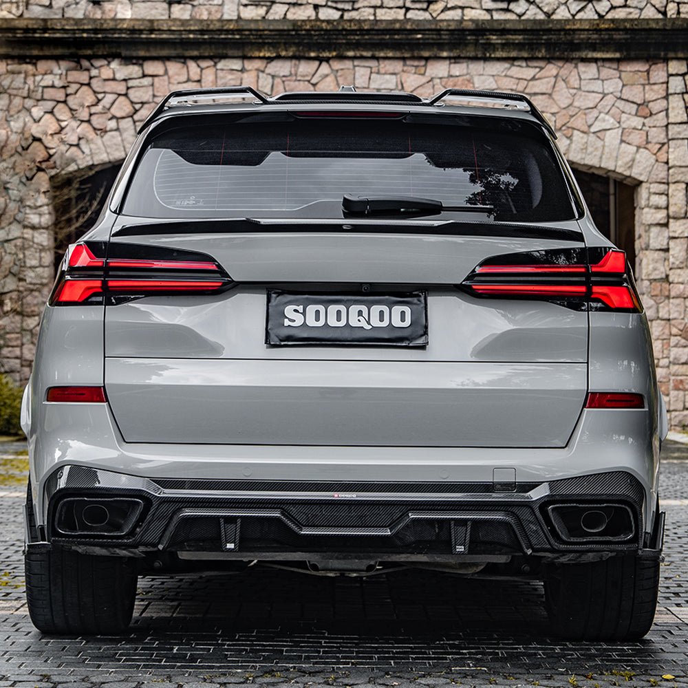 SOOQOO - BMW X5 G05 LCI CARBON FIBRE REAR DIFFUSER - Aero Carbon UK