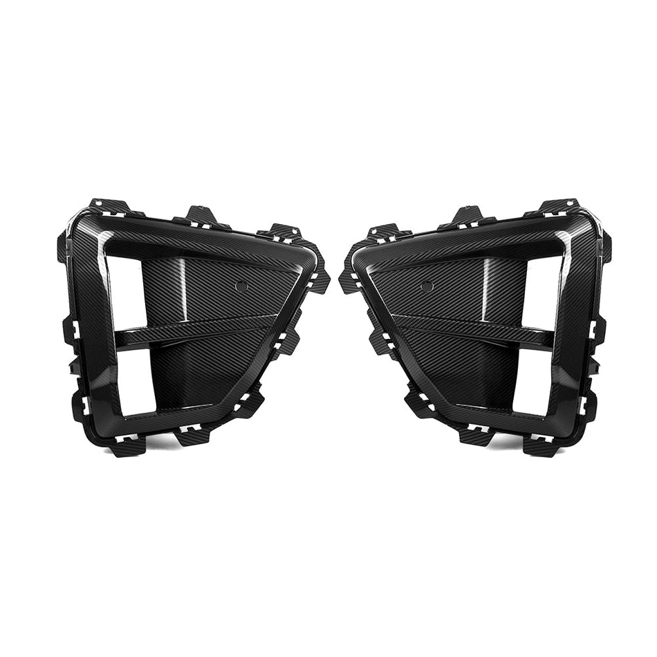 SOOQOO - BMW X5M F95 LCI DRY CARBON FIBRE FRONT AIR DUCTS - Aero Carbon UK