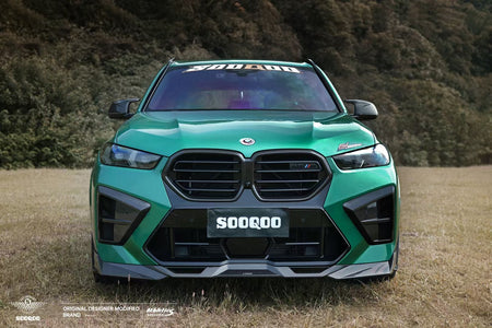SOOQOO - BMW X5M F95 LCI DRY CARBON FIBRE FRONT LIP - Aero Carbon UK