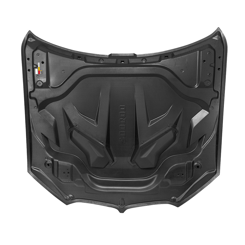 SOOQOO - BMW X5M F95 / X5 G05 GLOSS CARBON FIBRE VENTED HOOD BONNET - Aero Carbon UK