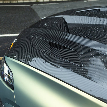 SOOQOO - BMW X5M F95 / X5 G05 GLOSS CARBON FIBRE VENTED HOOD BONNET - Aero Carbon UK