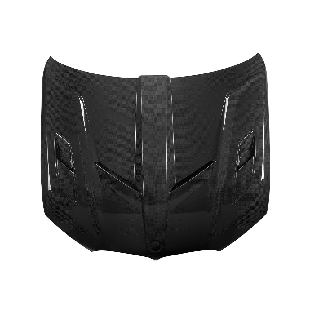 SOOQOO - BMW X5M F95 / X5 G05 GLOSS CARBON FIBRE VENTED HOOD BONNET - Aero Carbon UK
