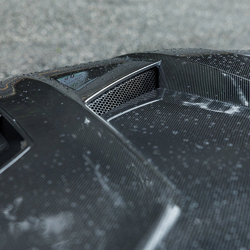 SOOQOO - BMW X5M F95 / X5 G05 GLOSS CARBON FIBRE VENTED HOOD BONNET - Aero Carbon UK