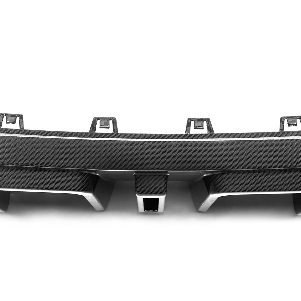SOOQOO - BMW X6 G06 DRY CARBON FIBER LED REAR DIFFUSER - Aero Carbon UK