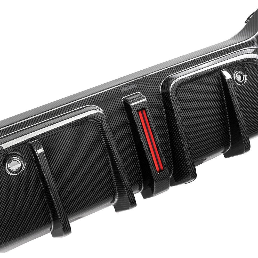 SOOQOO - BMW X6 G06 DRY CARBON FIBER LED REAR DIFFUSER - Aero Carbon UK