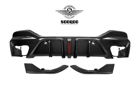 SOOQOO - BMW X6 G06 DRY CARBON REAR LED DIFFUSER - Aero Carbon UK