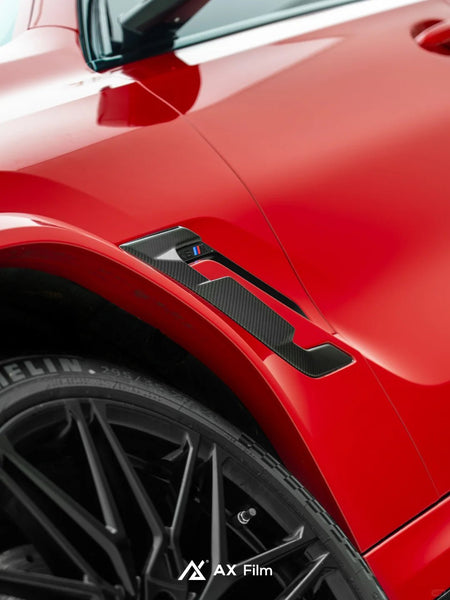 SOOQOO - BMW X6M F96 LCI DRY CARBON FIBER SIDE FENDER TRIM - Aero Carbon UK