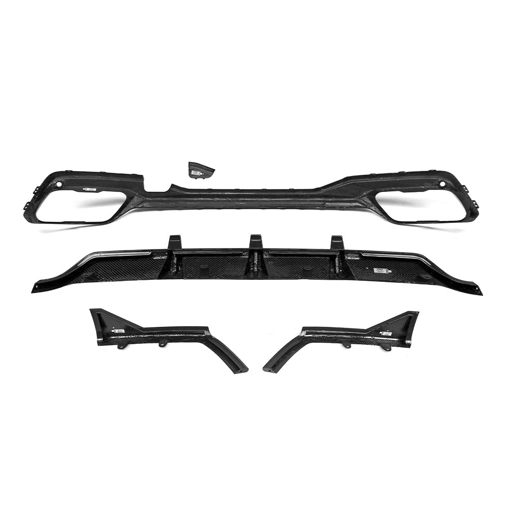 SOOQOO - BMW X7 G07 DRY CARBON FIBRE REAR DIFFUSER - Aero Carbon UK