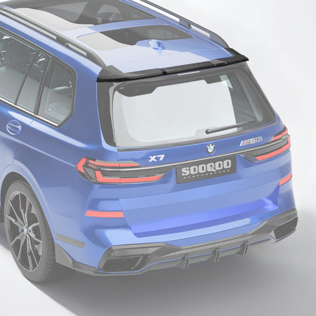 SOOQOO - BMW X7 G07 DRY CARBON FIBRE ROOF SPOILER - Aero Carbon UK