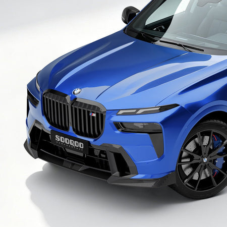 SOOQOO - BMW X7 G07 LCI DRY CARBON FIBRE FRONT LIP - Aero Carbon UK