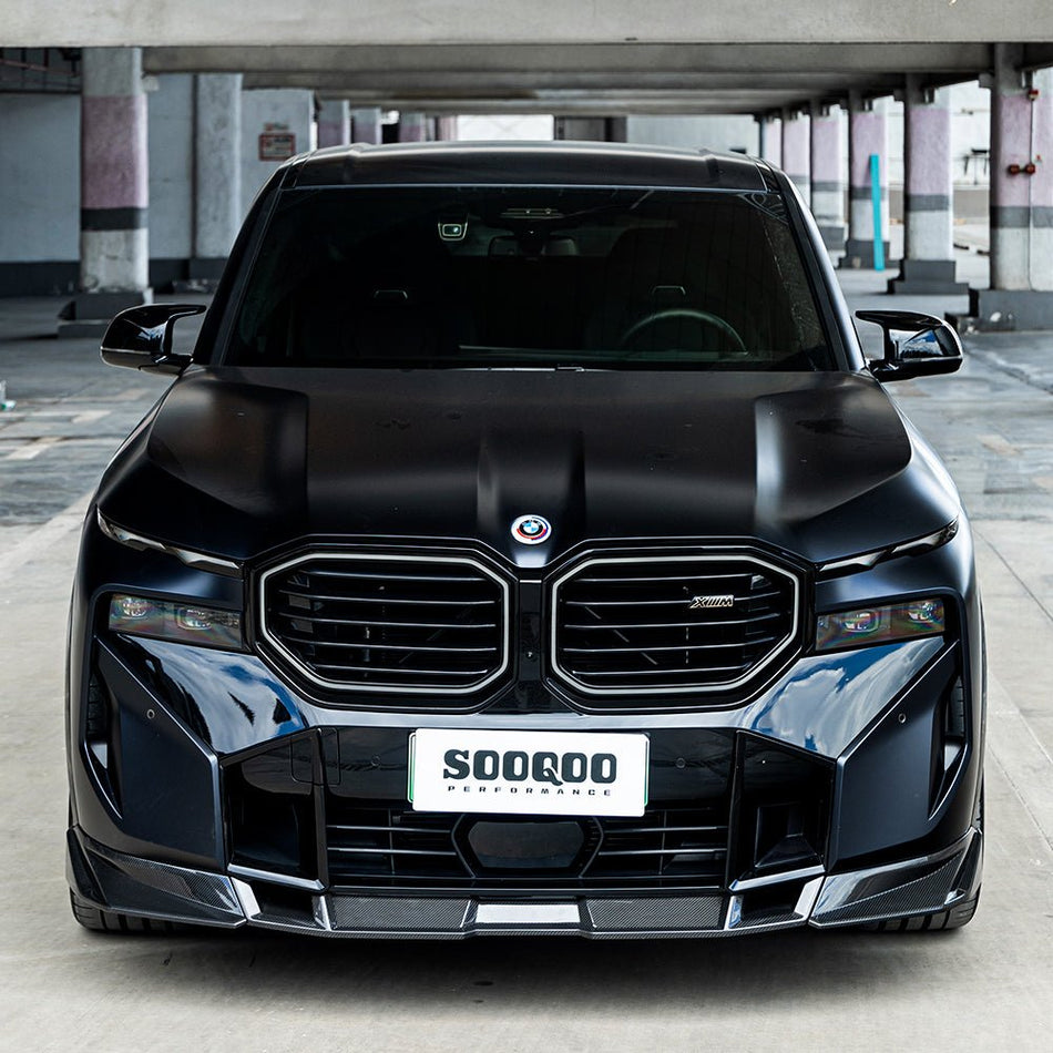 SOOQOO - BMW XM G09 DRY CARBON FIBRE FRONT LIP - Aero Carbon UK