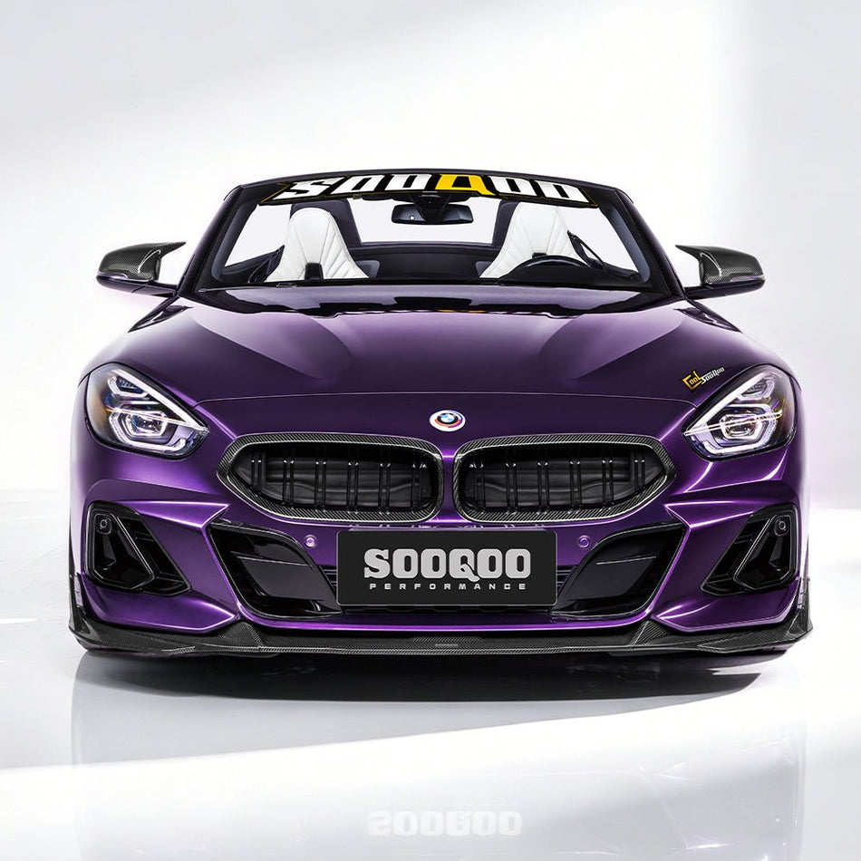 SOOQOO - BMW Z4 G29 DRY CARBON FIBRE FRONT LIP - Aero Carbon UK