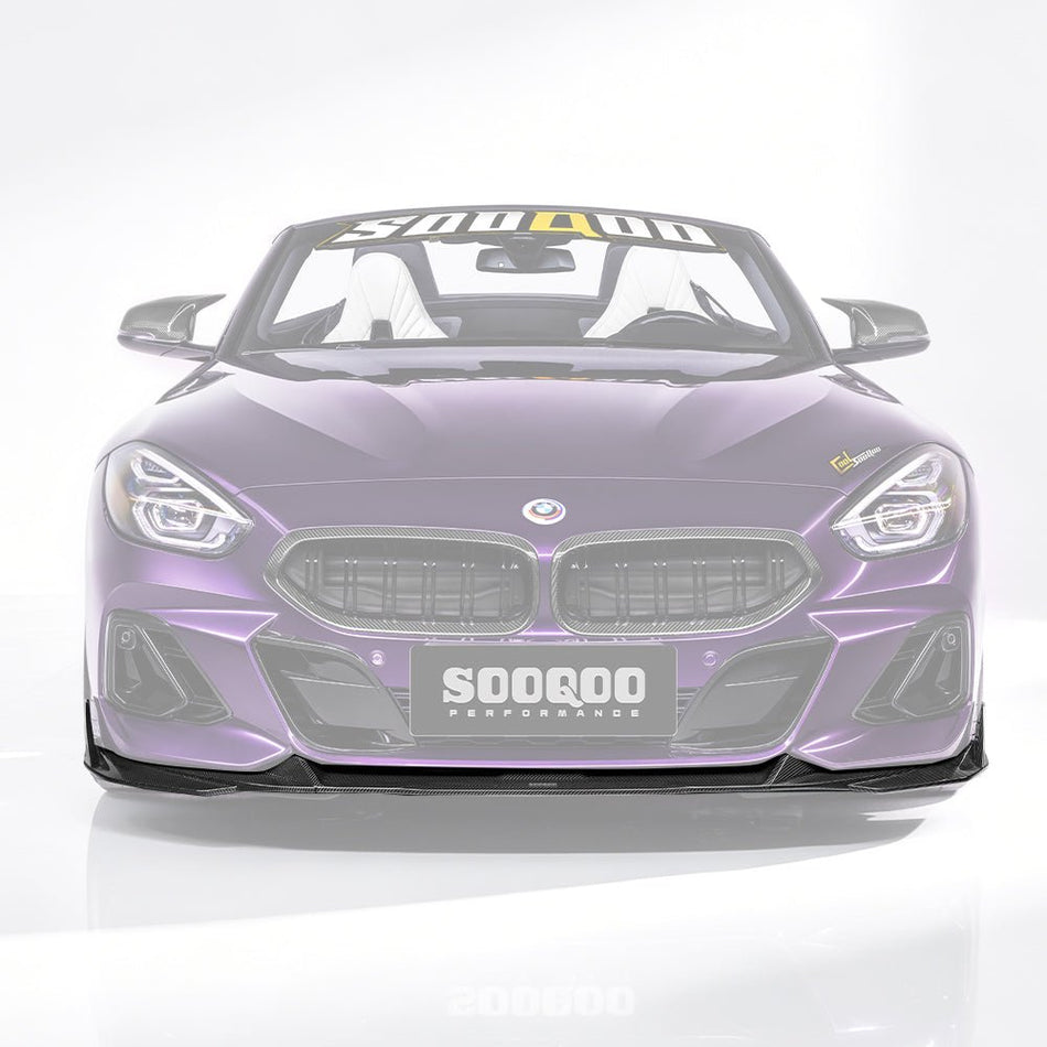 SOOQOO - BMW Z4 G29 DRY CARBON FIBRE FRONT LIP - Aero Carbon UK