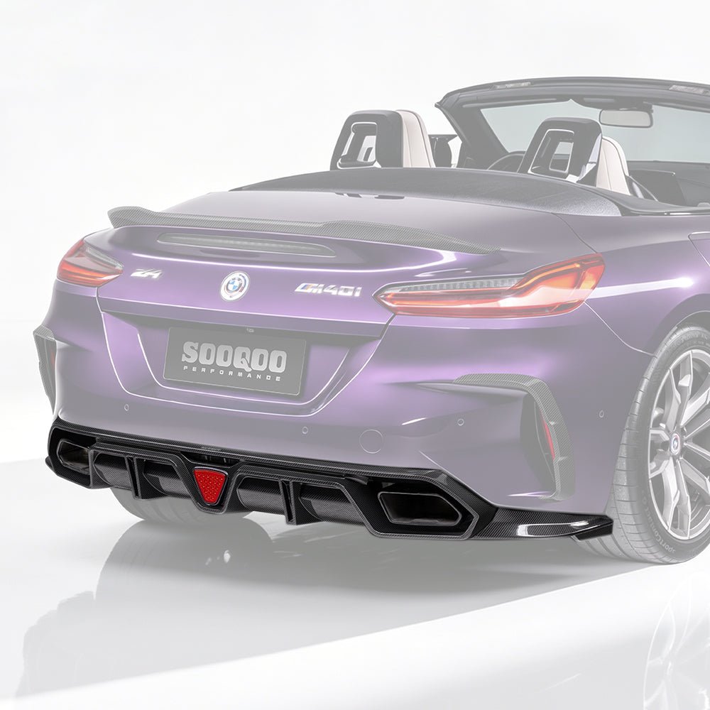 SOOQOO - BMW Z4 G29 DRY CARBON FIBRE REAR DIFFUSER - Aero Carbon UK