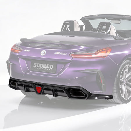 SOOQOO - BMW Z4 G29 DRY CARBON FIBRE REAR DIFFUSER - Aero Carbon UK