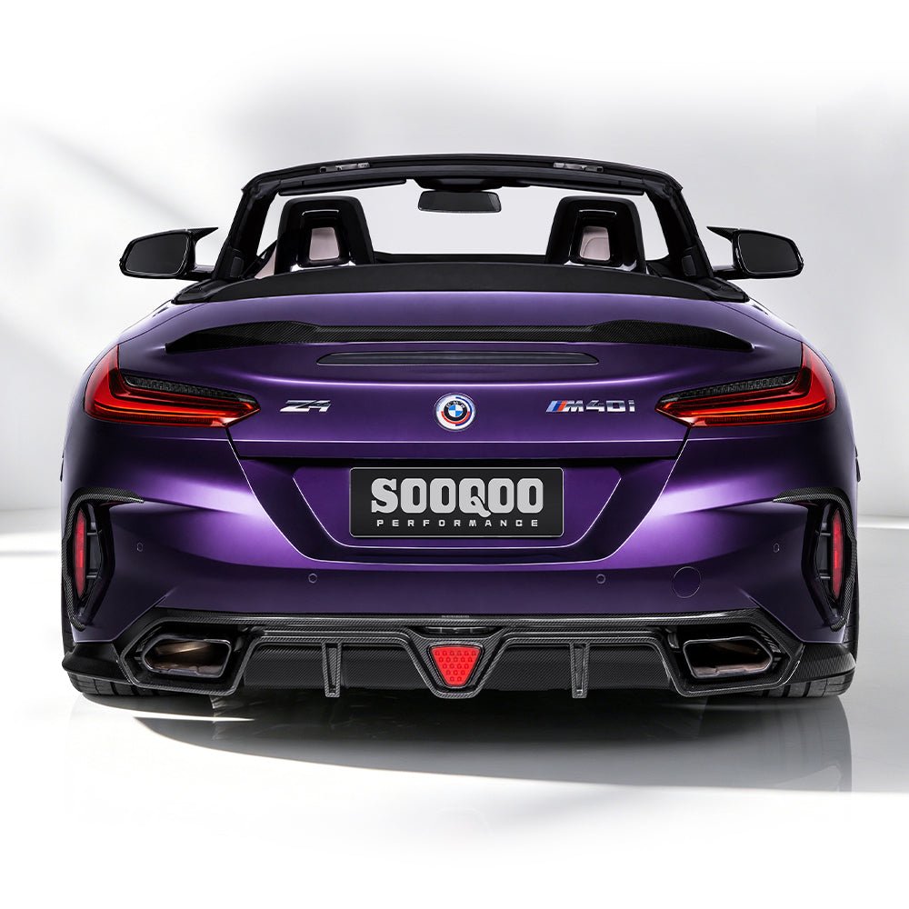 SOOQOO - BMW Z4 G29 DRY CARBON FIBRE REAR DIFFUSER - Aero Carbon UK