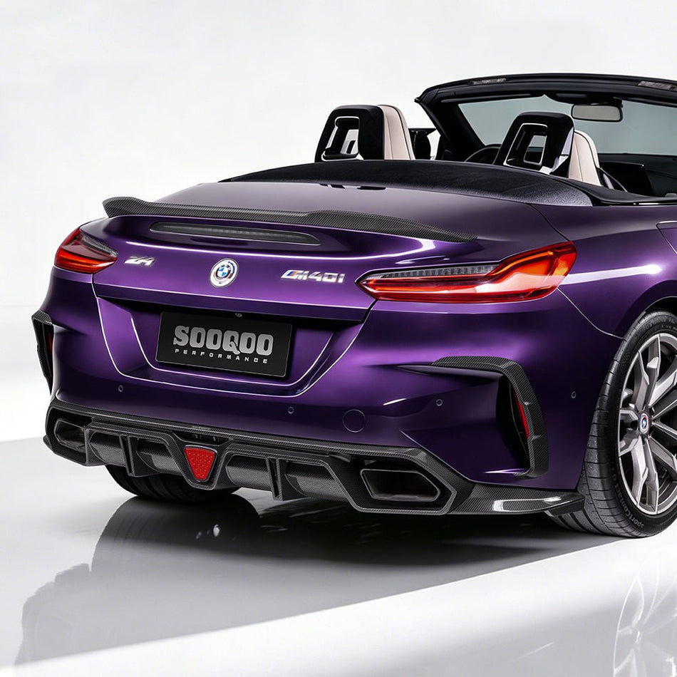 SOOQOO - BMW Z4 G29 DRY CARBON FIBRE REAR DIFFUSER - Aero Carbon UK