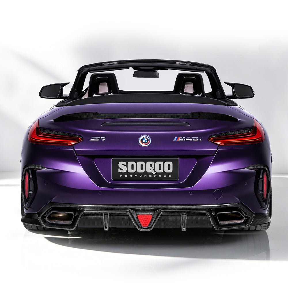 SOOQOO - BMW Z4 G29 DRY CARBON FIBRE REAR SPOILER - Aero Carbon UK