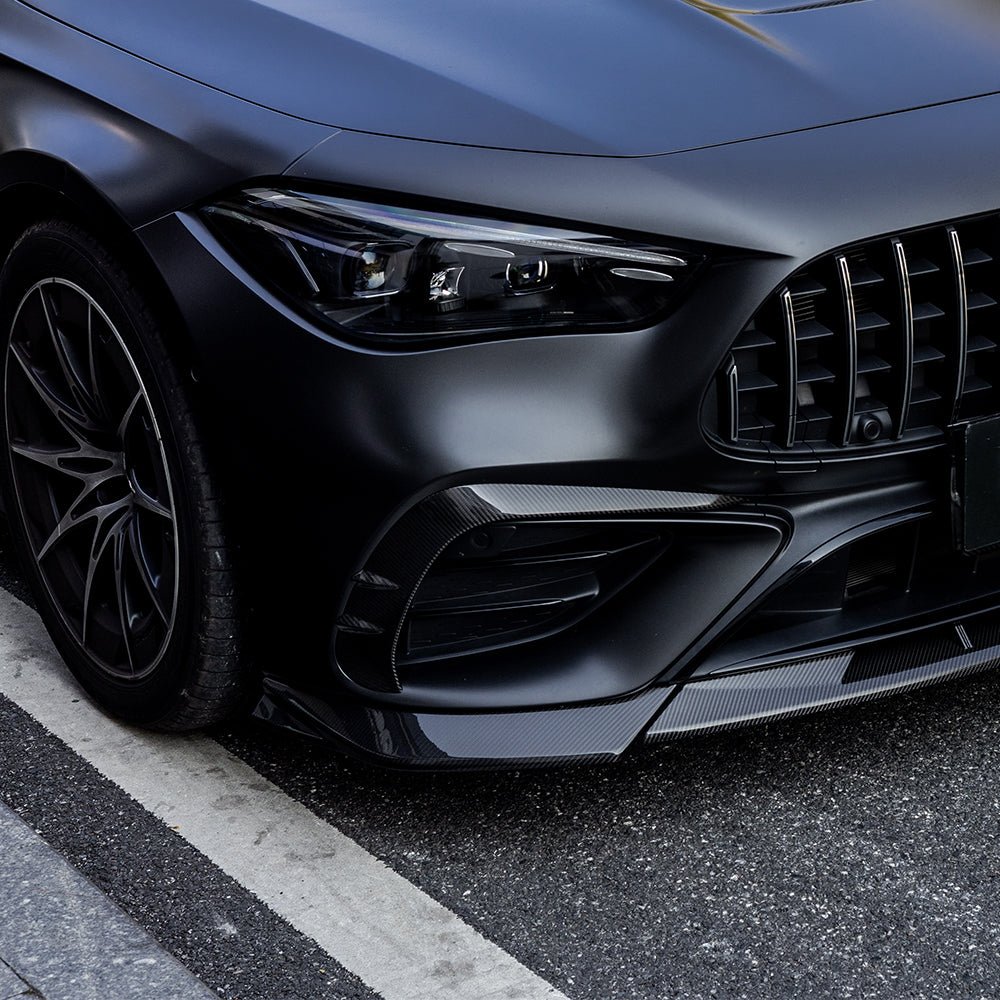 SOOQOO MERCEDES - AMG CLE 53 C236 DRY CARBON FIBER FRONT BUMPER INSERTS - Aero Carbon UK