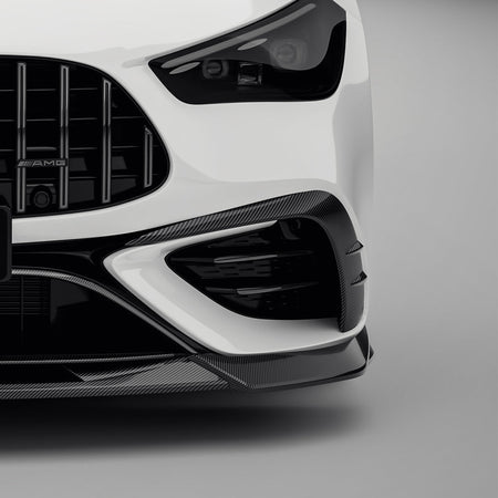 SOOQOO MERCEDES - AMG CLE 53 C236 DRY CARBON FIBER FRONT BUMPER INSERTS - Aero Carbon UK