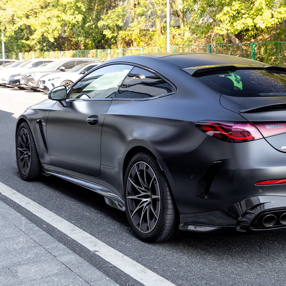 SOOQOO - MERCEDES - AMG CLE 53 C236 DRY CARBON FIBER SIDE SKIRTS - Aero Carbon UK