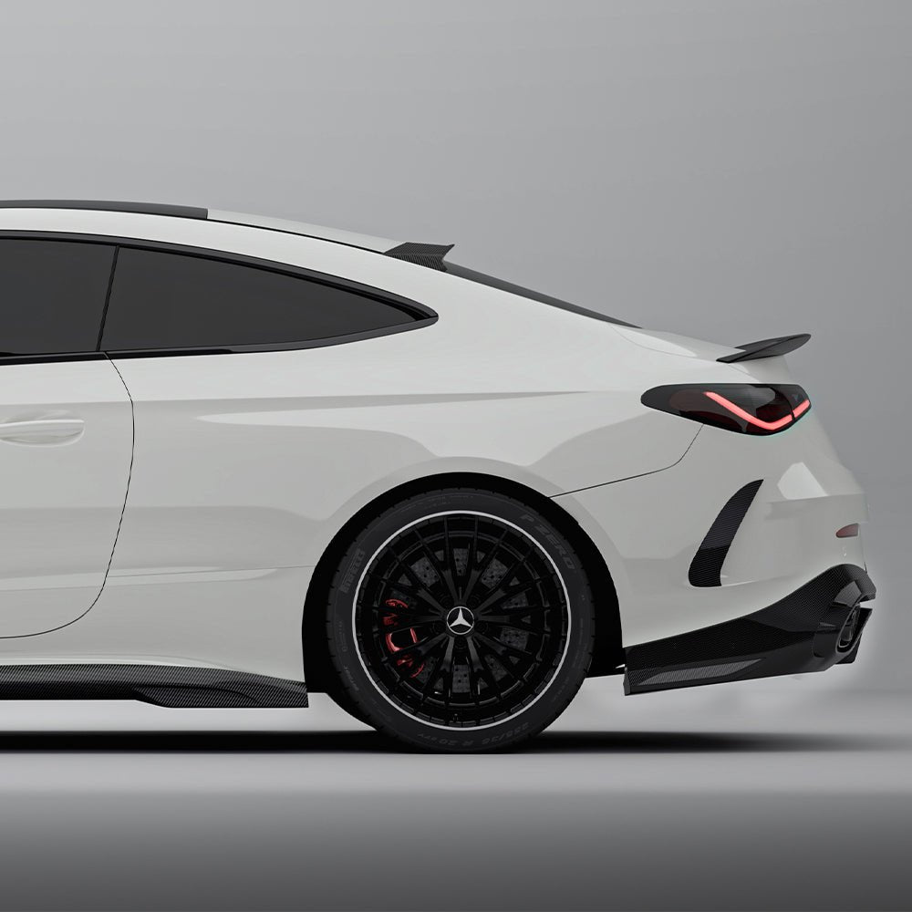 SOOQOO - MERCEDES - AMG CLE 53 C236 DRY CARBON FIBER SIDE SKIRTS - Aero Carbon UK