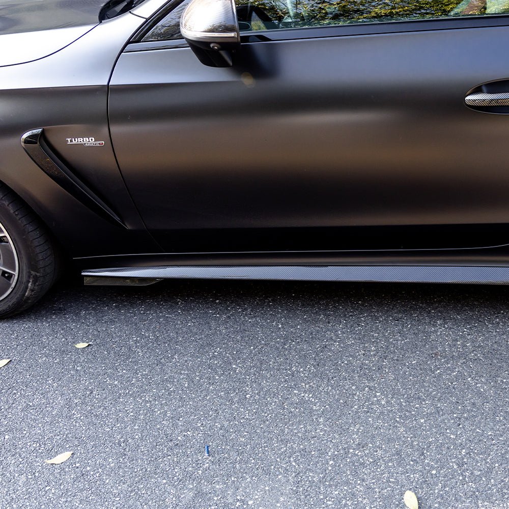 SOOQOO - MERCEDES - AMG CLE 53 C236 DRY CARBON FIBER SIDE SKIRTS - Aero Carbon UK