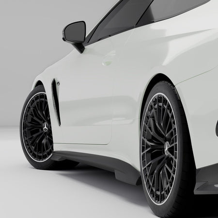 SOOQOO - MERCEDES - AMG CLE 53 C236 DRY CARBON FIBER SIDE SKIRTS - Aero Carbon UK