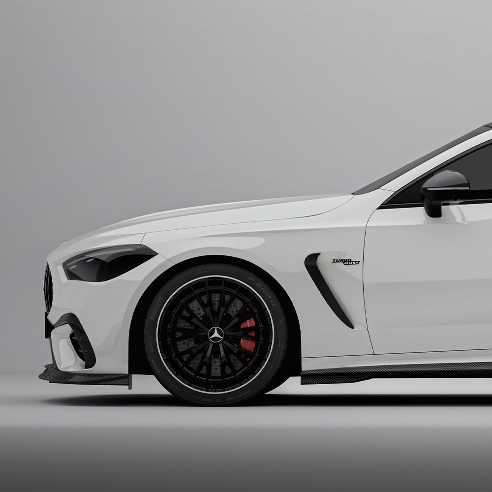 SOOQOO - MERCEDES - AMG CLE 53 C236 DRY CARBON FIBER SIDE SKIRTS - Aero Carbon UK