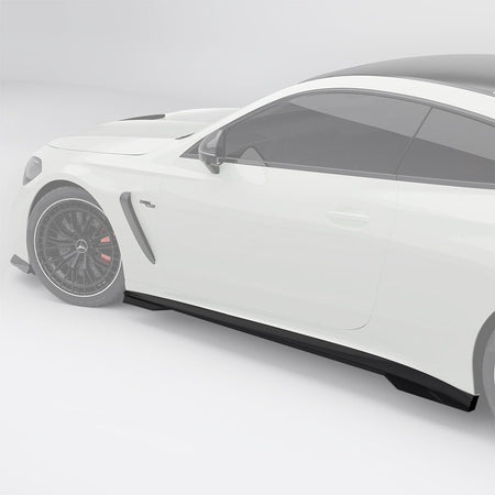 SOOQOO - MERCEDES - AMG CLE 53 C236 DRY CARBON FIBER SIDE SKIRTS - Aero Carbon UK