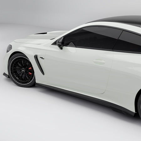 SOOQOO - MERCEDES - AMG CLE 53 C236 DRY CARBON FIBER SIDE SKIRTS - Aero Carbon UK