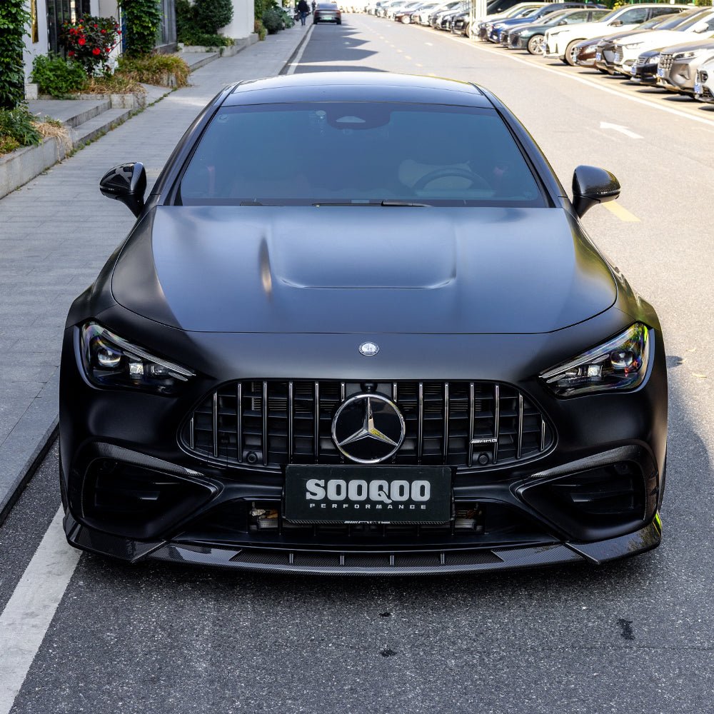 SOOQOO - MERCEDES - AMG CLE 53 C236 DRY CARBON FRONT LIP - Aero Carbon UK
